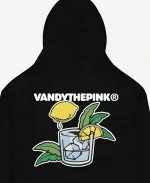 Ateez X Vandy The Pink Golden Hour Lemon Drop Black Hoodie