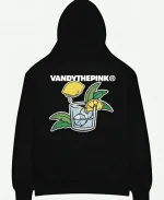 Ateez X Vandy The Pink Golden Hour Lemon Drop Black Pullover Hoodie