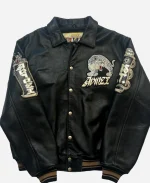 Avirex Speed Tiger Vintage 90s Leather Bomber Jacket