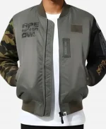 BAPE x OVO Loose Fit MA-1 Bomber Jacket