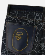 BAPE x OVO Neon 1st Como Indigo Pant
