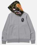 BAPE x OVO Shark Hoodie - Grey