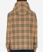 BURBERRY Reversible Check Hooded Jacket - Beige
