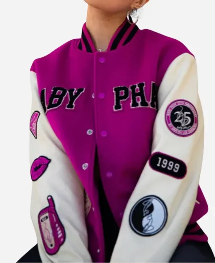 Baby Phat Vrasity Jacket - Pink