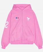 Balenciaga Autumn Winter 2022 Polo Pink and Blue Hoodie