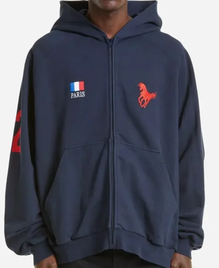 Balenciaga Polo Zip Hoodie