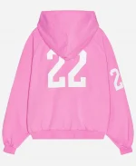 Balenciaga Polo Zip Hoodie - Pink