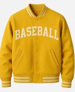 Baseball Yellow Varsity Jacket