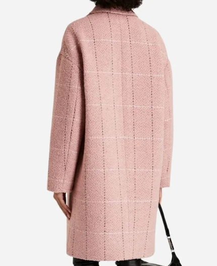 Bebe Wood Love, Victor Season 03 TV Series Lake Meriwether Checked Coat