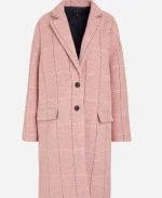 Bebe Wood Love, Victor Season 03 TV Series Lake Meriwether Checked Pink Coat