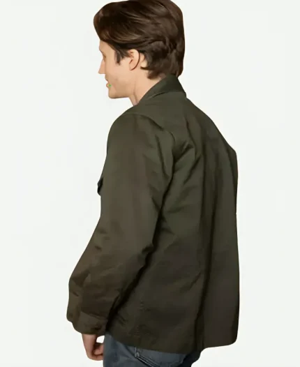 Benji Campbell Love Victor Tv Show George Sear Shirt Style Green Cotton Jacket