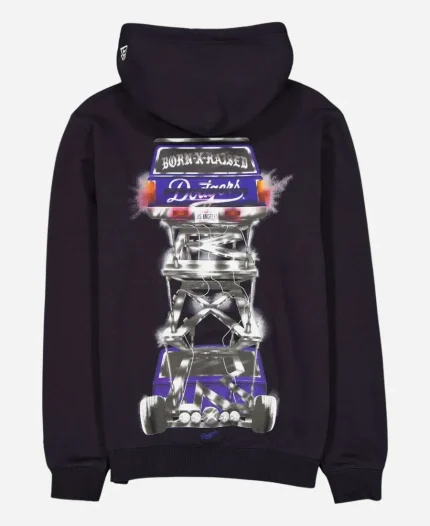 Born x Raised Los Angeles Dodgers Troka Navy Hoodie