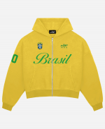Brazil Football Club Zipper Hoodie