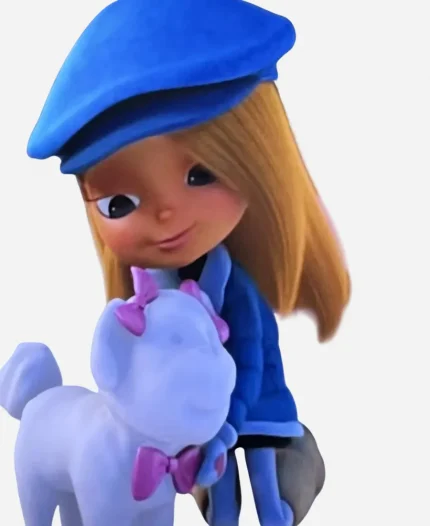 Breanna Yde All I Want for Christmas Is You Movie Mariah Carey's Blue Shearling Jacket