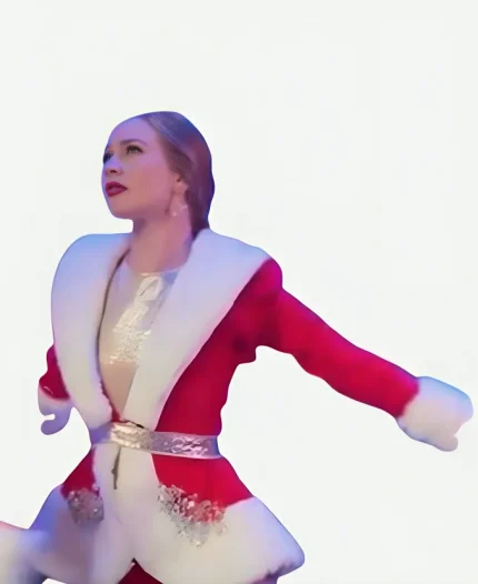Britt Robertson Merry Gentlemen Christmas Red Coat