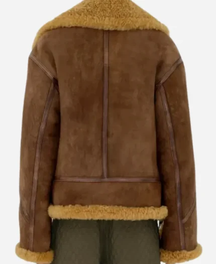 Burberry Shearling Aviator Brown Jacket