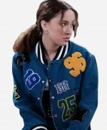 Carmen B. Sanchez Electric Bloom Denim Jacket - Blue