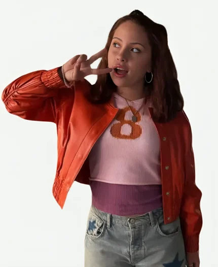 Carmen B. Sanchez Electric Bloom Leather Jacket