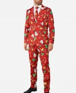 Christmas Allover Print Icons Light Up Suit