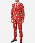 Christmas Allover Printed Suit