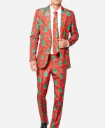 Christmas Allover Tree Printed Suit