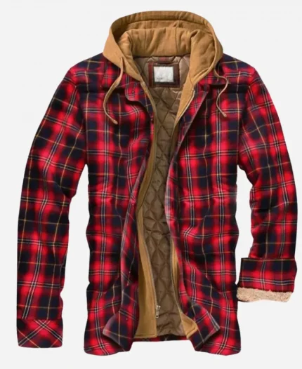 Christmas Check Hooded Jacket