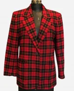 Christmas Check Red Blazer