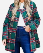 Christmas Emerald Plaid Coat