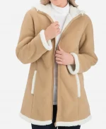 Christmas Fleece Hooded Coat