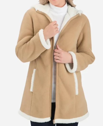 Christmas Fleece Hooded Coat