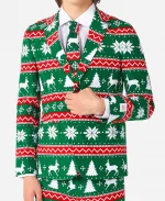 Christmas Green Blazer Coat