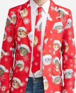 Christmas Holiday Cat Blazer