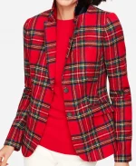 Christmas Plaid Suit Blazer