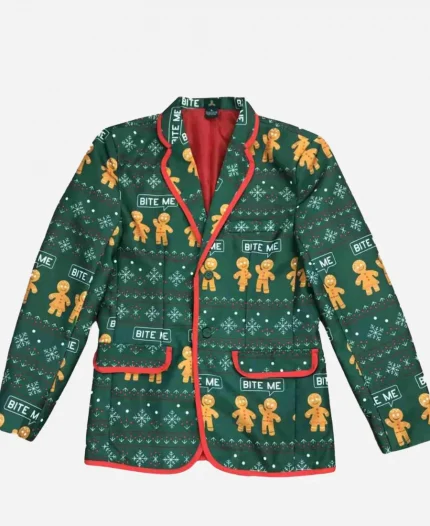 Christmas Printed Blazer