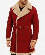 Christmas Shearling Trench Coat
