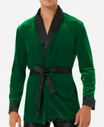 Christmas Smoking Robe Jacket - Green