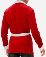 Christmas Smoking Robe Jacket - Red