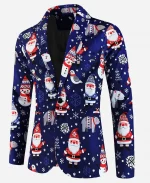 Christmas Tree Print Blazer