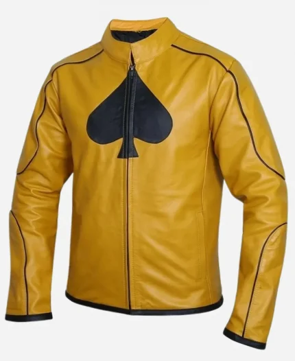 Classy Dijon Mustard Yellow Leather Jacket