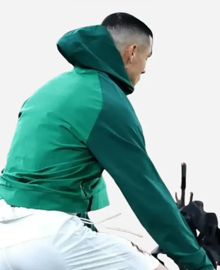 Cristiano Ronaldo FIFA World Cup 2026 FPF Crest Qualifier Portugal Green Hooded Training Jacket