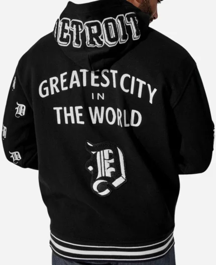 D-Town Detroit Logo Hoodie -Black