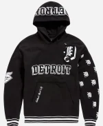 D-Town Embroidered Detroit Logo Black Pullover Hoodie