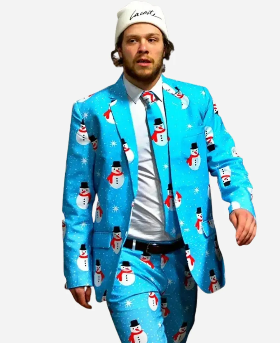 David Pastrnak Snowman Suit David Pastrnak Snowman Suit