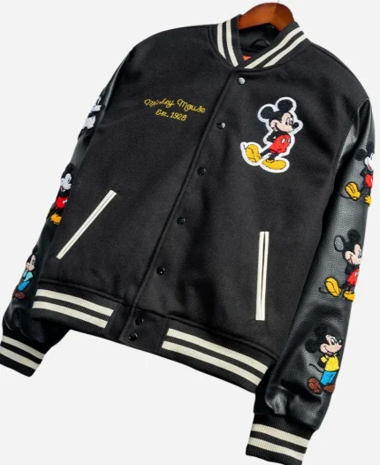 Disney's Mickey & Friends Shoe Palace Black Varsity Jacket