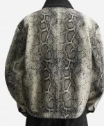 Electric Bloom Lucas Jasper Snake Print Jacket - Grey & White