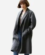 Elizabeth Henstridge Suspicion S01 Mcallister Wool Coat