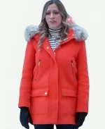 Emily Just Like A Christmas Movie Marlie Collins Red Hooded Parka Jacket