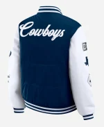 Erin Andrews Cowboys Varsity Jacket -Navy