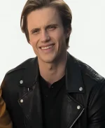 George Sear Love Victor Black Leather Jacket