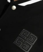Givenchy 4G Motif Varsity Jacket - Black